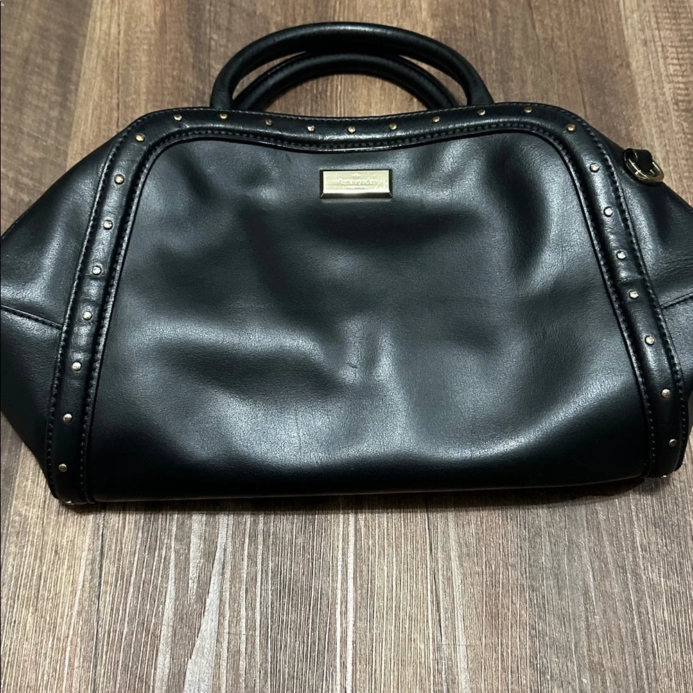 Kate Spade Black Studded Satchel‎